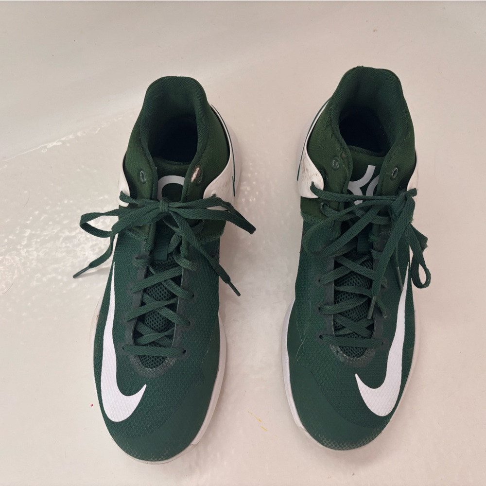 Mens Green and White Nike Kotrey 5 Sneakers